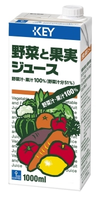 KEY 野菜と果実ジュース （1000ml） 6本