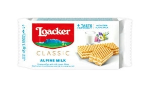 LOACKER クラシックアルパインミルク　（45ｇ）　12袋
