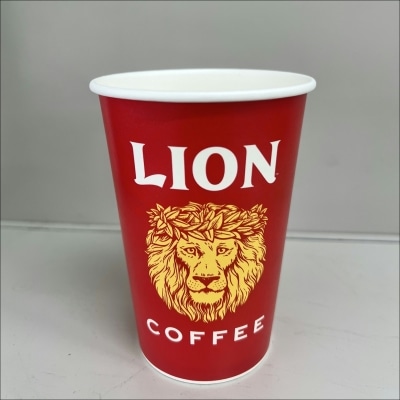 【取り寄せ】ライオンコーヒーカミカップ　400ml (50P) 20袋