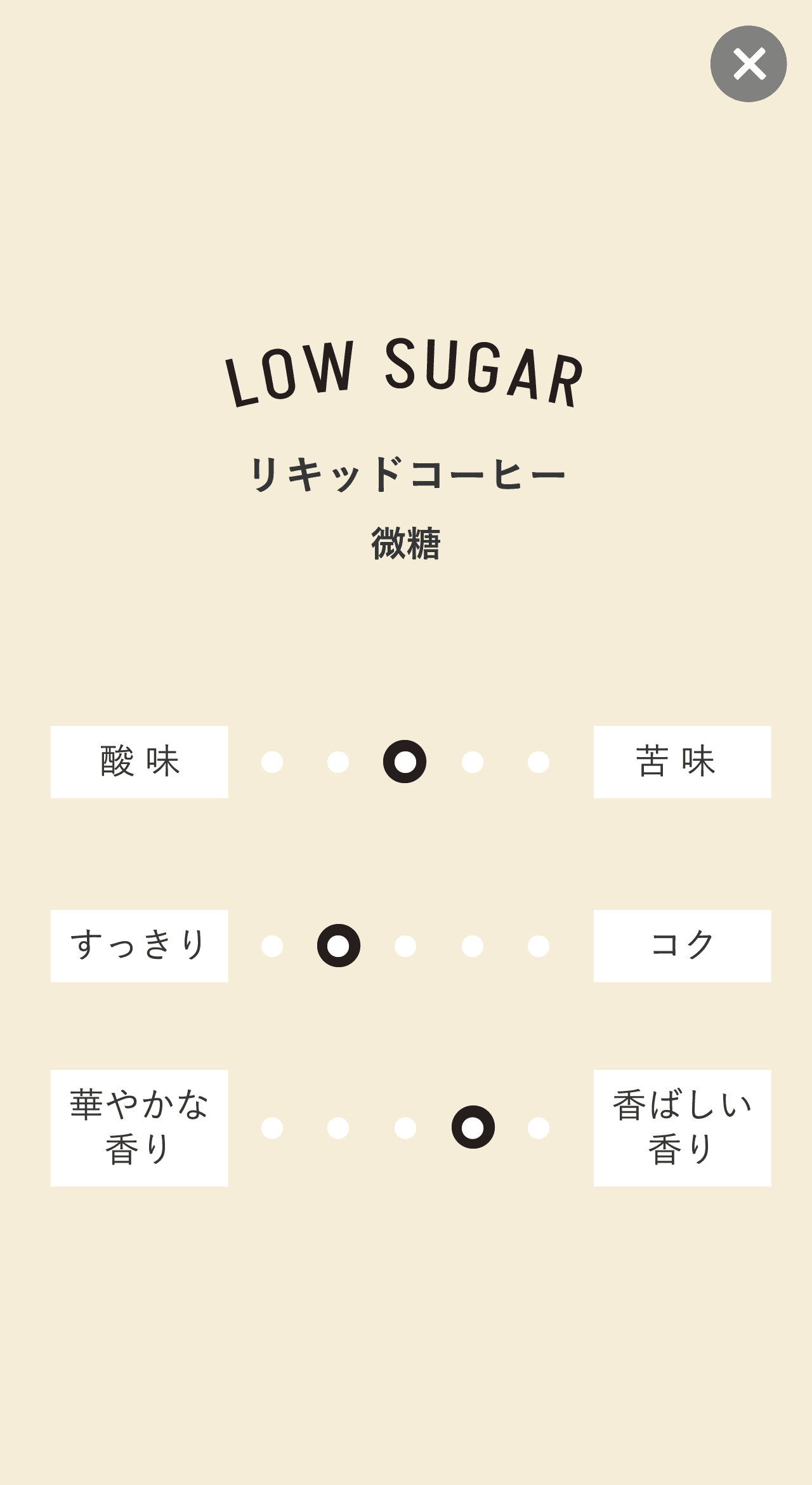 リキッドコーヒー 微糖